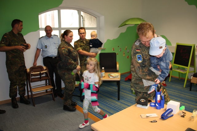 Das Eltern-Kind-Zimmer (Quelle: Luftwaffe/Kunze)