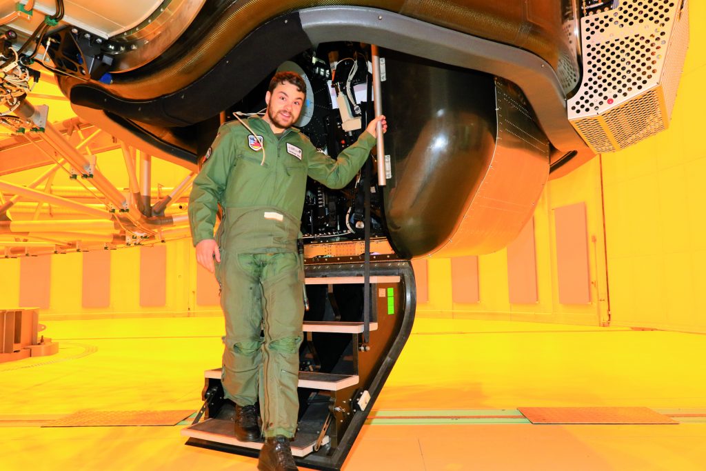 Der Belastungstest im Simulator ist für alle Jet-Piloten der Luftwaffe Pflicht. (Quelle: Luftwaffe/Ahrendt)