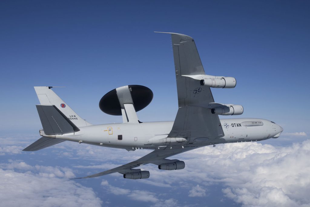 Ein „Auge und Ohr“ der NATO über den Wolken. (Quelle: NATO Geilenkirchen/NATO Geilenkirchen)